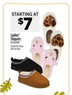 Dollar General Ladies' Slippers offer