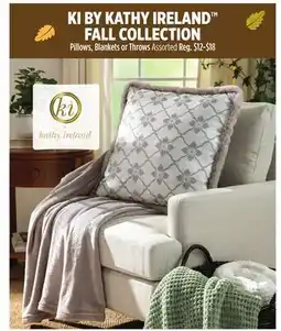 Dollar General KI BY KATHY IRELAND FALL COLLECTION Pillows, Blankets or Throws offer