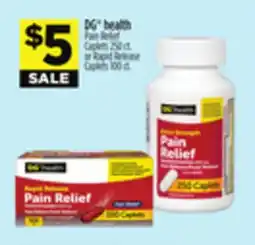 Dollar General DG health Pain Relief Caplets offer