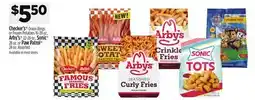 Dollar General Checker's Onion Rings, Arby's Famous Fries, Arby's 21st Century Sonic Tots offer