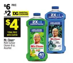 Dollar General Mr. Clean Multi-Surface Cleaner offer