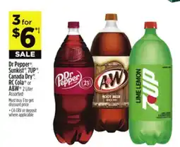 Dollar General Dr Pepper Sunkist 1, 7UP Canada Dry RC Cola or A&W offer