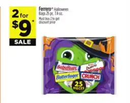 Dollar General Ferrero Halloween Bags offer