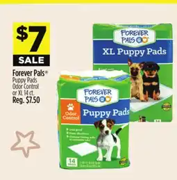 Dollar General Forever Pals Puppy Pads Odor Control or XL 14 ct offer