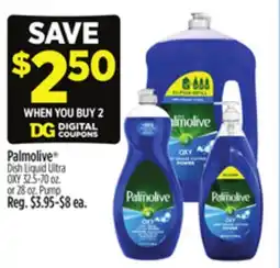 Dollar General Palmolive Dish Liquid Ultra OXY 32.5-70 oz. or 28 oz. Pump offer
