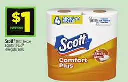 Dollar General Scott Bath Tissue Comfort Plus offer
