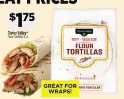 Dollar General Clover Valley Flour Tortillas offer