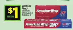 Dollar General American Wrap Aluminum Sheets offer