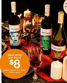 Target Select 19 Crimes 750mL wine offer