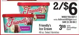 Price Chopper Friendly's Ice Cream offer
