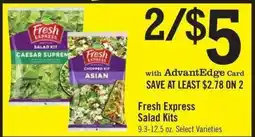 Price Chopper Fresh Express Salad Kits offer