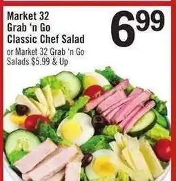 Price Chopper Market 32 Grab n’ Go Classic Chef Salad offer