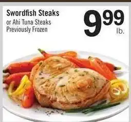 Price Chopper Swordfish Steaks or Ahi Tuna Steaks offer