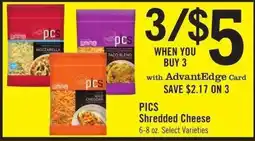 Price Chopper PICS Shredded Cheese offer