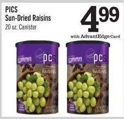 Price Chopper PICS Sun-Dried Raisins offer