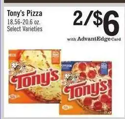 Price Chopper Tony's Pizza offer