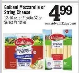 Price Chopper Galbani Mozzarella or String Cheese offer