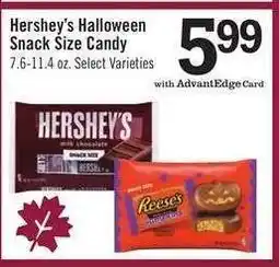 Price Chopper Hershey's Halloween Snack Size Candy offer