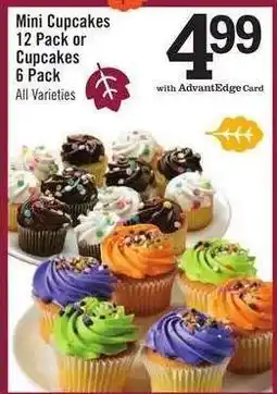 Price Chopper Mini Cupcakes 12 Pack or Cupcakes 6 Pack offer