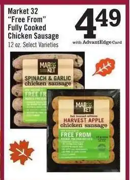 Price Chopper Market 32 “Free From” Fully Cooked Chicken Sausage offer