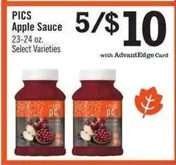 Price Chopper PICS Apple Sauce offer