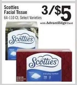 Price Chopper Scotties Facial Tissue offer
