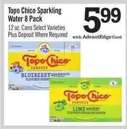 Price Chopper Topo Chico Sparkling Water 8 Pack offer