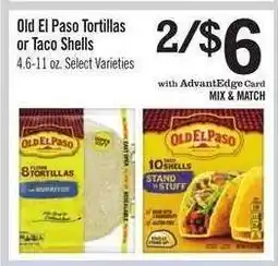 Price Chopper OLD EL PASO TORTILLAS OR TACO SHELLS offer