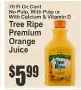 Key Food Tree Ripe Premium Orange Juice offer