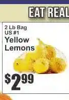 Key Food Yellow Lemons offer