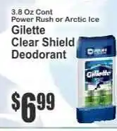 Key Food Gilette Clear Shield Deodorant offer