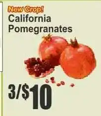 Key Food California Pomegranates offer