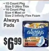 Key Food Always Pads offer
