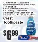 Key Food Crest Toothpaste offer