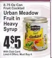Key Food Urban Meadow Fruit in Heavy Syrup offer