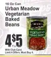 Key Food Urban Meadow Vegetarian Baked Beans offer