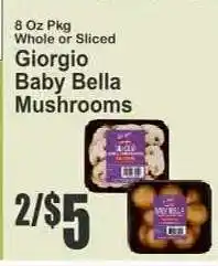 Key Food Giorgio Baby Bella Mushrooms offer