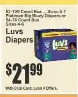 Key Food Luvs Diapers offer