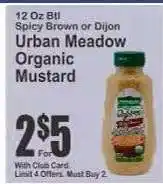 Key Food Urban Meadow Organic Mustard offer