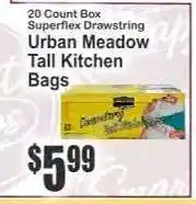 Key Food Urban Meadow Tall Kitchen Bags offer