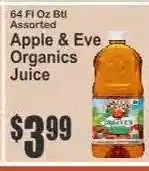 Key Food Apple & Eve Organics Juice offer