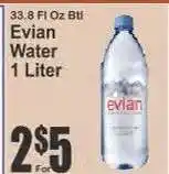 Key Food Evian Water offer