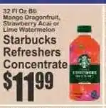Key Food Starbucks Refreshers Concentrate offer