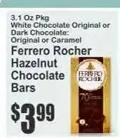 Key Food Ferrero Rocher Hazelnut Chocolate Bars offer