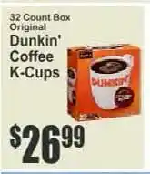 Key Food Dunkin' Coffee K-Cups offer
