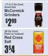 Key Food Red Cross Salt offer