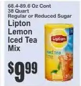 Key Food Lipton Lemon Iced Tea Mix offer