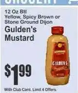 Key Food Gulden's Mustard offer