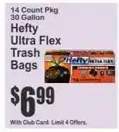Key Food Hefty Ultra Flex Trash Bags offer