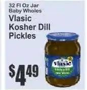 Key Food Vlasic Kosher Dill Pickles offer